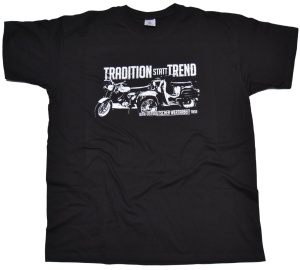 T-Shirt Simson Motiv Tradition statt Trend mit S51 und Schwalbe G45