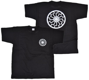 T-Shirt Schwarze Sonne I Front Backprint K2 G627